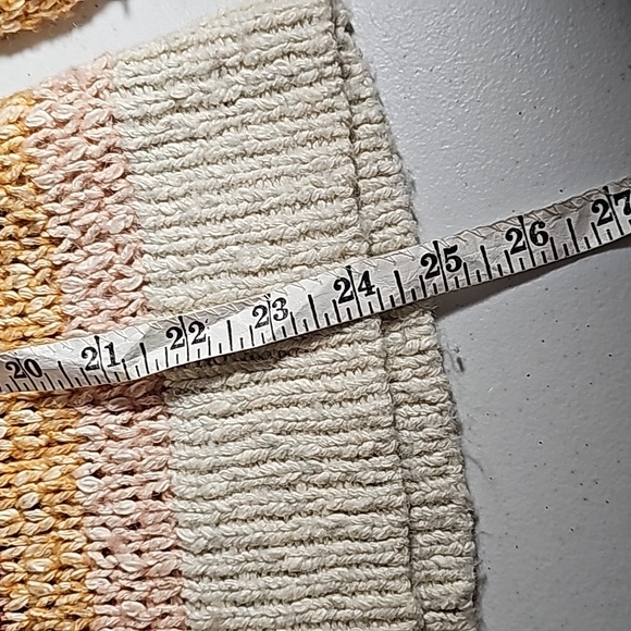 Madewell x J Crew from Nordstrom Chunky Sweater XS Orange/Blue/ VGUC - Picture 12 of 12